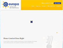 Tablet Screenshot of europaheating.com